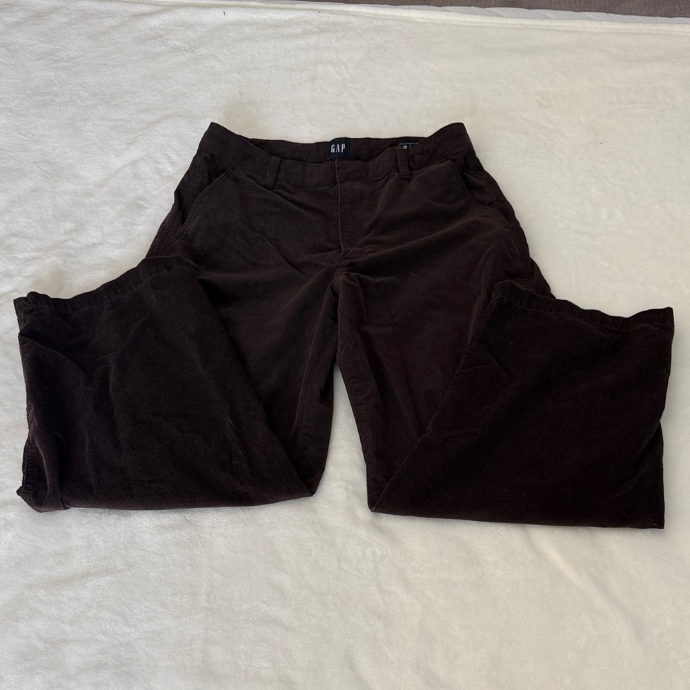 GAP Brown Corduroy Barrel Leg Pants